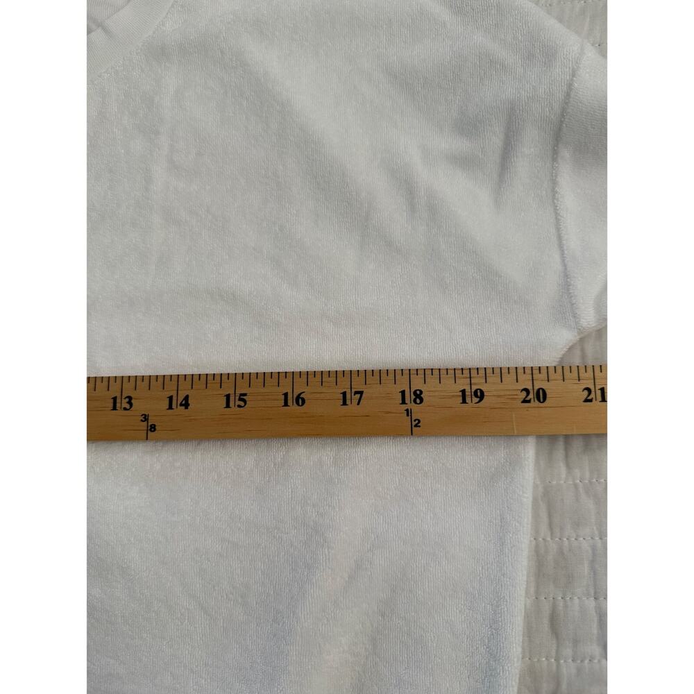 BAREFOOT DREAMS Youth CozyTerry Dolman pullover In White Sz 12/14 NWT - Picture 6 of 8